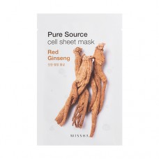 MISSHA Pure Source Cell Sheet Mask (Red Ginseng) - plátýnková maska s výtažkem červeného ženšenu (E1894)